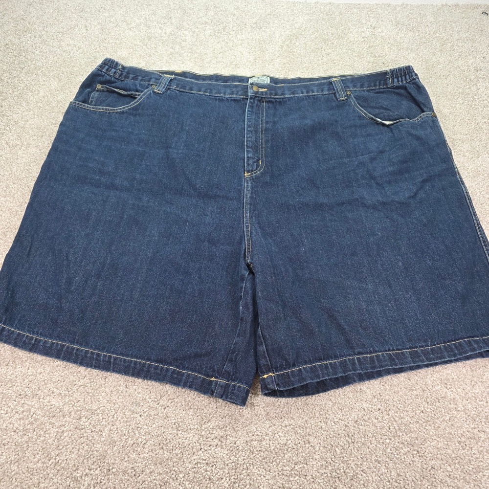 Liberty Blues Mens 58 Big Denim Shorts Dark Wash Cotton 70-0206-6 NWOT